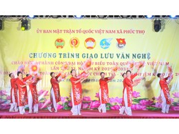 Phúc Thọ sôi nổi Liên hoan văn nghệ chào mừng thành công Đại hội Đại biểu Mặt trận Tổ quốc Việt Nam lần thứ XI và Đại hội Đại biểu các tổ chức Chính trị - Xã hội toàn quốc nhiệm kỳ 2026–2031
