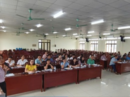 Phòng giao dịch NHCSXH Ba Vì tổ chức tập huấn nghiệp vụ cho các Hội đoàn thể nhận ủy thác trên địa bàn
