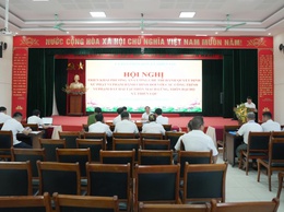 UBND xã Thiên Lộc tổ chức Hội nghị triển khai phương án cưỡng chế thi hành Quyết định xử phạt vi phạm hành chính đối với các công trình vi phạm đất đai tại thôn Mạch Lũng, thôn Đại Độ