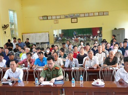 HỘI NGHỊ TUYÊN TRUYỀN, PHỔ BIẾN CHÍNH SÁCH BỒI THƯỜNG, HỖ TRỢ GPMB DỰ ÁN CẢI TẠO, NÂNG CẤP TUYẾN ĐƯỜNG 35 TRÊN ĐỊA BÀN XÃ