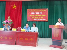 Xã Phượng Dực: Tổ đại biểu số 6 HĐND xã tiếp xúc cử tri trước Kỳ họp thứ Hai