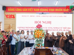 Xã Kiều Phú tổ chức gặp mặt, chúc mừng Chư tôn đức Tăng Ni và đồng bào Phật tử nhân dịp Đại lễ Phật đản Phật lịch 2570 – Dương lịch 2026