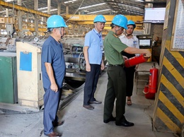 Xã Đoài Phương kiểm tra công tác an toàn, vệ sinh lao động – phòng chống cháy nổ và an toàn thực phẩm tại các đơn vị, doanh nghiệp