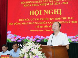 Đồng chí Bí thư Đảng ủy, Chủ tịch HĐND xã TXCT 7 thôn khu vực Chuyên Mỹ