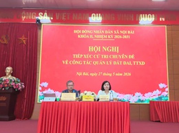 HĐND xã Nội Bài tiếp xúc cử tri chuyên đề về công tác quản lý đất đai, trật tự xây dựng