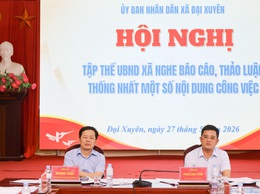 Hội nghị UBND xã họp bàn thống nhất một số nội dung công việc