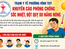 TRẠM Y TẾ PHƯỜNG VĨNH TUY
KHUYẾN CÁO PHÒNG CHỐNG SỐC NHIỆT, ĐỘT QUỴ DO NẮNG NÓNG