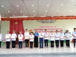 TRƯỜNG THCS LƯƠNG MỸ TỔNG KẾT NĂM HỌC 2025-2026, TUYÊN DƯƠNG GIÁO VIÊN, HỌC SINH TIÊU BIỂU