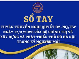 Sổ tay tuyên truyền Nghị quyết 02-NQ/TW ngày 17/3/2026 của Bộ Chính trị về xây dựng và phát triển Thủ đô Hà Nội trong kỷ nguyên mới