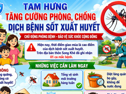 Xã Tam Hưng tăng cường công tác phòng, chống dịch bệnh sốt xuất huyết trên địa bàn