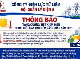 Thông báo: Tăng cường tiết kiệm điện trong thời gian cao điểm nắng nóng năm 2026