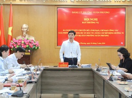 Đảng ủy phường Xuân Phương thống nhất ban hành Nghị quyết về lãnh đạo, chỉ đạo công tác giải phóng mặt bằng Dự án đường 70 