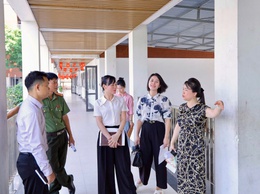 Xã Thiên Lộc tổ chức 2 đoàn kiểm tra cơ sở vật chất và thăm, động viên tại các điểm thi tuyển sinh vào lớp 10 THPT năm học 2026 – 2027