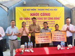 Khởi công xây dựng 02 Nhà “Vòng tay cộng đồng” tại thôn Hương Vĩnh xã Hát Môn