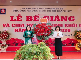 Đảng ủy phường Bồ Đề đánh giá cao kết quả năm học 2025 – 2026 của ngành giáo dục địa phương