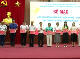 Bế giảng lớp bồi dưỡng kiến thức quốc phòng và an ninh cho đối tượng 4 năm 2026