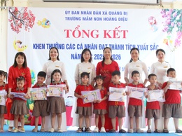 Trường Mầm non Hoàng Diệu tổ chức Hội nghị tổng kết công tác thi đua, khen thưởng năm học 2025 – 2026