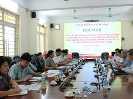 Đoàn Kiểm tra số 03 làm việc với xã Hòa Lạc về quản lý giết mổ và an toàn thực phẩm