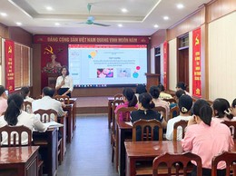 Trạm Y tế xã Vân Đình tập huấn chuyên môn về bổ sung Vitamin A và đánh giá dinh dưỡng trẻ em