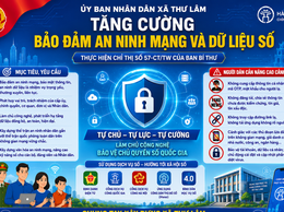 UBND xã Thư Lâm tăng cường tuyên truyền bảo đảm an ninh mạng và dữ liệu số