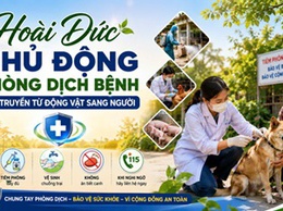 Hoài Đức chủ động phòng dịch bệnh lây truyền từ động vật sang người