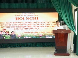 Công an xã Phượng Dực triển khai phương án bảo đảm ANTT các kỳ thi tuyển sinh lớp 10 và tốt nghiệp THPT