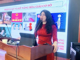 Xã Đoài Phương tổ chức tập huấn kỹ năng hòa giải ở cơ sở, tuyên truyền pháp luật năm 2026