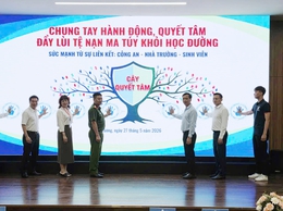 Công an phường Phú Lương phối hợp tổ chức hội nghị tuyên truyền, giáo dục pháp luật về phòng chống ma túy trong trường học 
