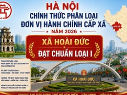 Hà Nội chính thức phân loại đơn vị hành chính cấp xã năm 2026 - Xã Hoài Đức đạt chuẩn loại I