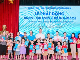 PHƯỜNG NGHĨA ĐÔ PHÁT ĐỘNG THÁNG HÀNH ĐỘNG VÌ TRẺ EM NĂM 2026