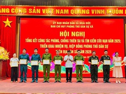 Hoài Đức 15 tập thể và 63 cá nhân có thành tích trong công tác phòng chống thiên tai và tìm kiếm cứu nạn năm 2025