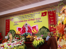 Trang nghiêm Đại lễ Phật đản Phật lịch 2570 tại xã Đại Xuyên