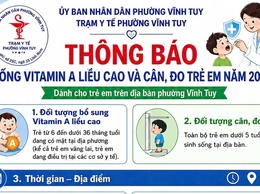 CHĂM SÓC SỨC KHOẺ TRẺ EM
(Chiến dịch uống Vitamin A và cân đo trẻ đợt 1 năm 2026)