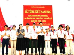 Trường THCS Đại Nghĩa tổ chức Lễ tổng kết năm học 2025 - 2026 và tri ân cho học sinh khối 9