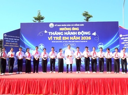 Hồng Sơn hưởng ứng phát động Tháng hành động vì trẻ em năm 2026 - Trẻ em hạnh phúc, an toàn, vững bước trong kỷ nguyên số