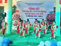 Trường Mầm non Chương Mỹ tổng kết năm học 2025 - 2026, chia tay các bé 5 tuổi ra trường