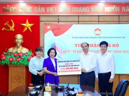 Phường Tây Hồ ủng hộ hơn 1,1 tỷ đồng cho Quỹ 