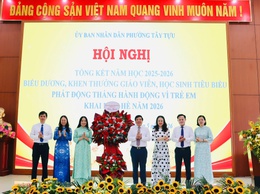 Phường Tây Tựu phát động Tháng Hành động Vì trẻ em và Khai mạc hè năm 2026