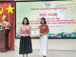 Sơ kết công tác Hội Chữ thập đỏ 6 tháng đầu năm  và triển khai Kế hoạch tổ chức Ngày hội hiến máu tình nguyện đợt 2 năm 2026