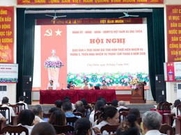 Xã Ứng Thiên giao ban 4 trục triển khai nhiệm vụ trọng tâm tháng 6 năm 2026
