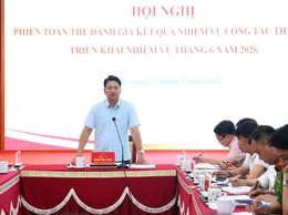 UBND XÃ CỔ ĐÔ TỔ CHỨC PHIÊN HỌP TOÀN THỂ ĐÁNH GIÁ KẾT QUẢ THỰC HIỆN NHIỆM VỤ THÁNG 5, TRIỂN KHAI NHIỆM VỤ THÁNG 6/2026