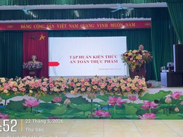 TRUNG GIÃ TỔ CHỨC HỘI NGHỊ TẬP HUẤN KIẾN THỨC AN TOÀN THỰC PHẨM