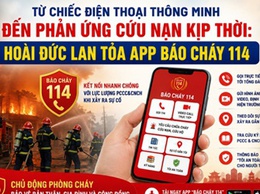 Từ chiếc điện thoại thông minh đến phản ứng cứu nạn kịp thời: Hoài Đức lan tỏa app Báo cháy 114