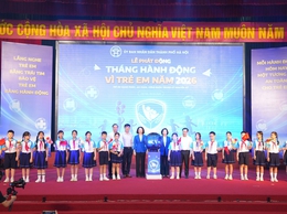 Xã Đại Thanh tham dự Lễ phát động Tháng hành động vì trẻ em năm 2026 của thành phố Hà Nội