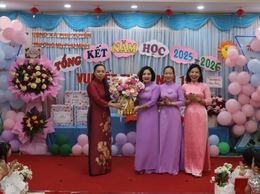 Trường Mầm non Phú Minh rộn ràng lễ tổng kết năm học 2025 - 2026