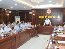 Hội nghị triển khai công tác cấp nước sạch tại một số thôn trên địa bàn xã Phú Xuyên