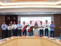 Xã Gia Lâm tổ chức hội nghị thông báo quyết định về công tác cán bộ và gặp mặt cán bộ chủ chốt nhận nhiệm vụ mới