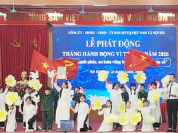 XÃ NỘI BÀI PHÁT ĐỘNG THÁNG HÀNH ĐỘNG VÌ TRẺ EM NĂM 2026