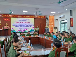 Cụm thi đua số 20 tổ chức hội nghị tọa đàm các giải pháp phòng ngừa, quản lý và giáo dục thanh thiếu niên có nguy cơ vi phạm pháp luật trên địa bàn.