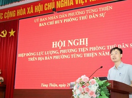 Phường Tùng Thiện hiệp đồng lực lượng, phương tiện phòng thủ dân sự năm 2026.